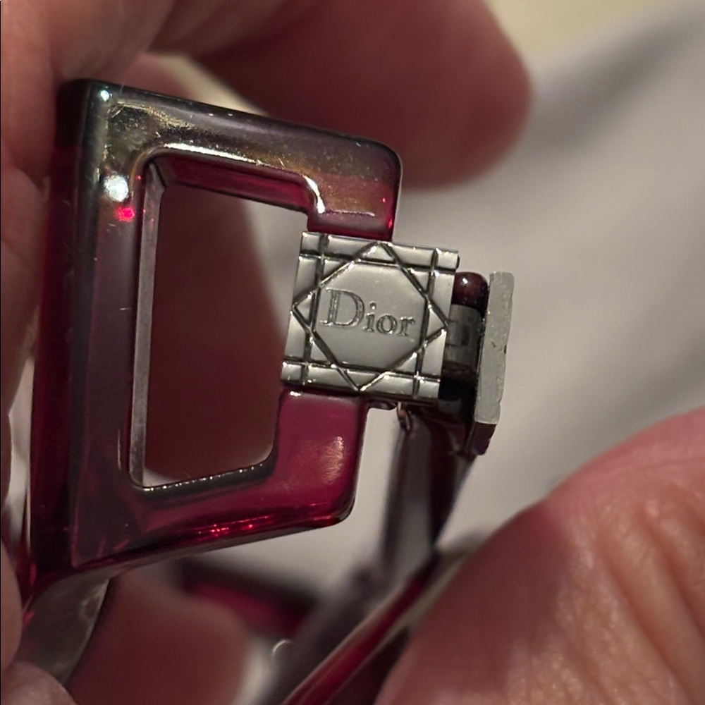 Dior Burgundy Women's Glasses - Picture 6 of 9